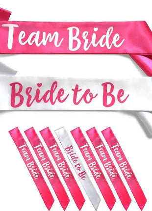 7 pc Team Bride Sash Kit