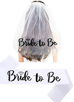 Bride to Be Veil & Sash combo