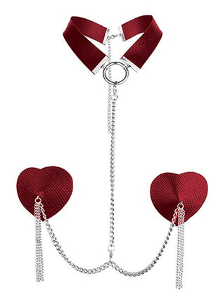 Nipplicious Dominatrix Collar & Pasties