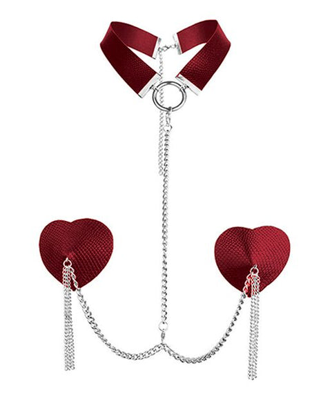 Nipplicious Dominatrix Collar & Pasties