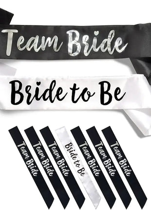 7 pc Team Bride Sash Kit
