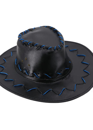 Leatherette Light Up Cowboy Hat