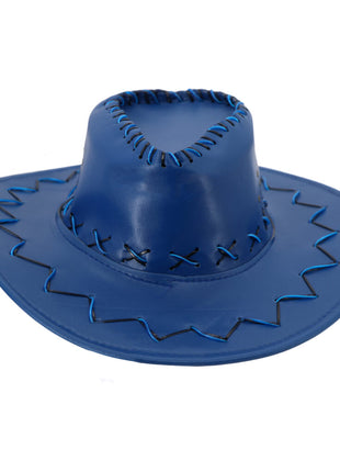 Leatherette Light Up Cowboy Hat