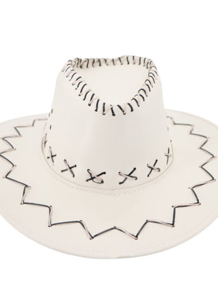 Leatherette Light Up Cowboy Hat