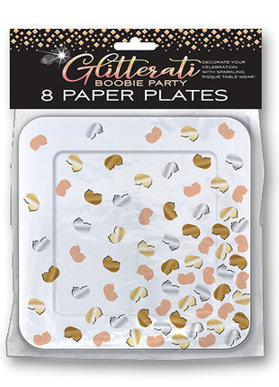 Glitterati Boobie Party Plates