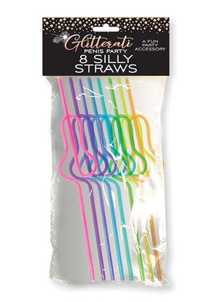 Glitterati Penis Silly Straws