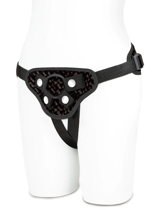 Lux Fetish Velvet Strap-On Corset Harness