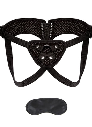 Lux Fetish Velvet Strap-On Corset Harness