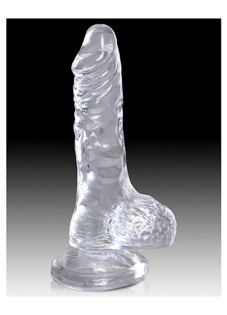 King Cock Clear 5" Cock With Balls