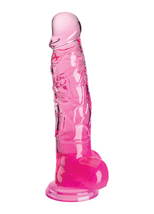 King Cock Clear 8" Cock With Balls