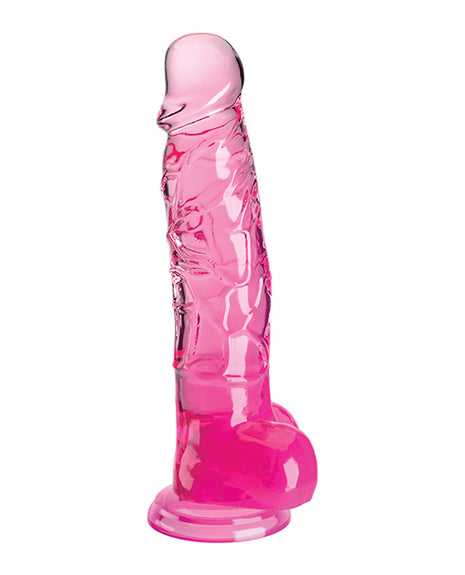 King Cock Clear 8" Cock With Balls