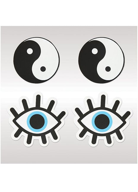 Peekaboos Yin & Yang Pasties - 2 Pairs