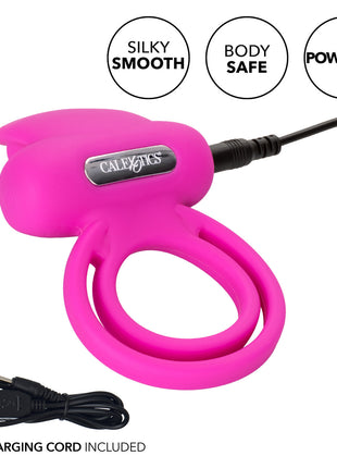 Silicone Rechargeable Dual Clit Flicker Enhancer