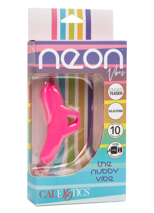 Neon Vibes The Nubby Rechargeable Silicone Vibrator