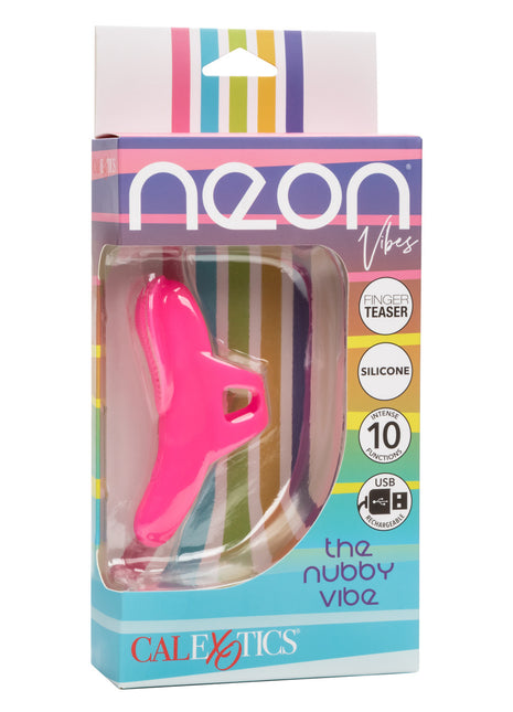 Neon Vibes The Nubby Rechargeable Silicone Vibrator