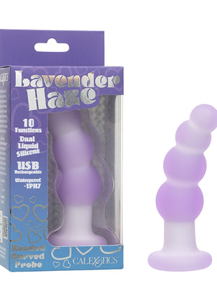 Lavender Haze Beaded Curved Anal Probe