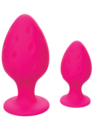 Cheeky Silicone Textured Anal Plug Set