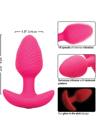 Cheeky Glow in the Dark Vibrating Butt Plug