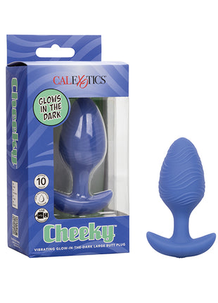 Cheeky Glow in the Dark Vibrating Large Butt Plug