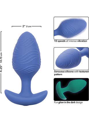 Cheeky Glow in the Dark Vibrating Large Butt Plug