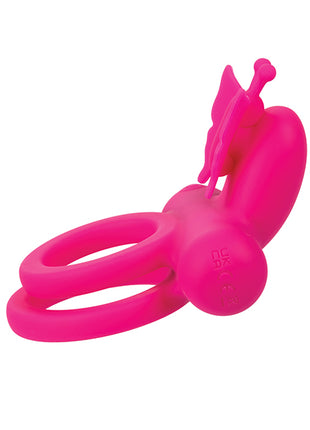 Silicone Rechargeable Butterfly Dual Ring