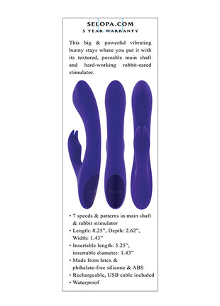 Selopa Poseable Bunny Rabbit Vibrator