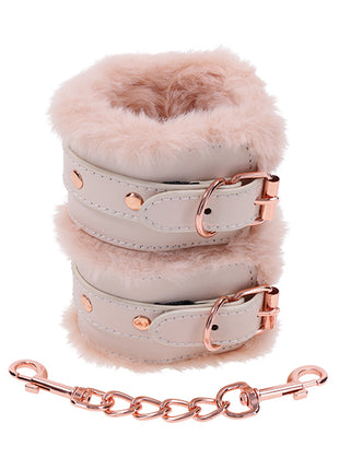 Sex & Mischief Peaches 'n CreaMe Fur Handcuffs 🍑