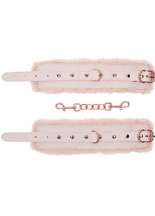 Sex & Mischief Peaches 'n CreaMe Fur Handcuffs 🍑