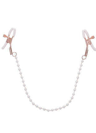 Sex & Mischief Peaches 'n CreaMe Pearl Nipple Clamps 🍑