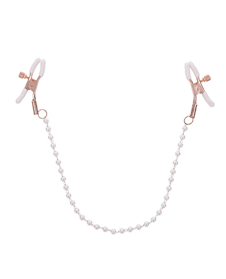Sex & Mischief Peaches 'n CreaMe Pearl Nipple Clamps 🍑