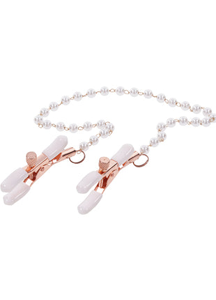 Sex & Mischief Peaches 'n CreaMe Pearl Nipple Clamps 🍑