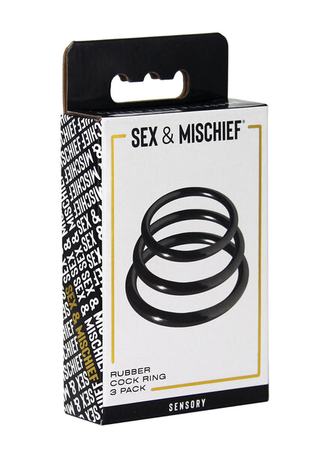 Sex & Mischief Nitrile Cock Ring Set
