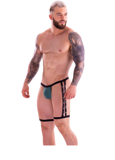 Mens Sling With Chained Garter