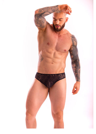 Floral Lace Mens Hipster