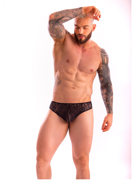 Floral Lace Mens Hipster