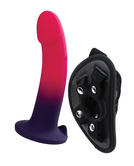 VeDO Duo Silicone Dildo with Harness