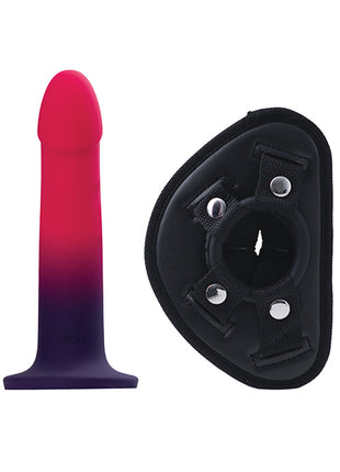 VeDO Duo Silicone Dildo with Harness