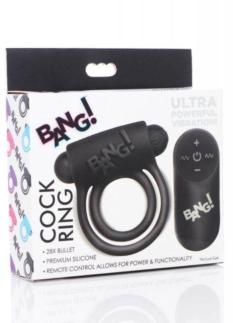 Bang! Vibrating Cock Ring With Remote