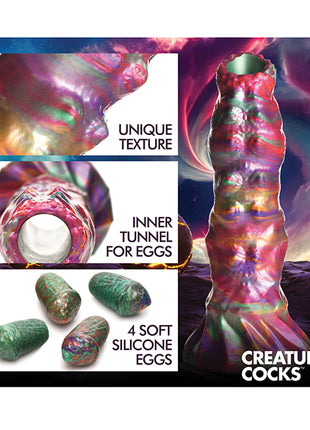 Creature Cocks Larva Silicone Ovipositor Dildo With Eggs