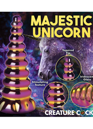 Creature Cocks Twilight Rainbow Glass Dildo