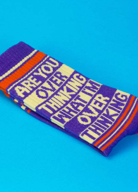 Are You Over Thinking What I'm Over Thinking? Gym Crew Socks