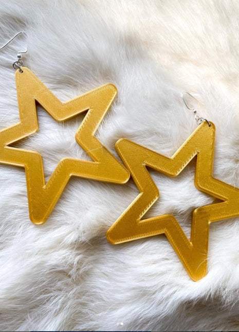 Gold Star Earrings