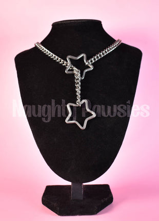 Silver Star Ring Slip Chain