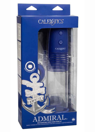 Admiral Rechargeable Rock Hard Pump Kit - Blue