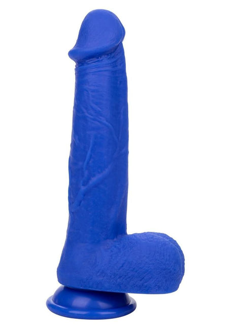 Admiral Vibrating Captain Rechargeable Silicone Dildo - Blue - 8in