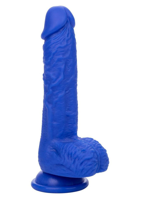 Admiral Vibrating Sailor Rechargeable Silicone Dildo - Blue - 7in