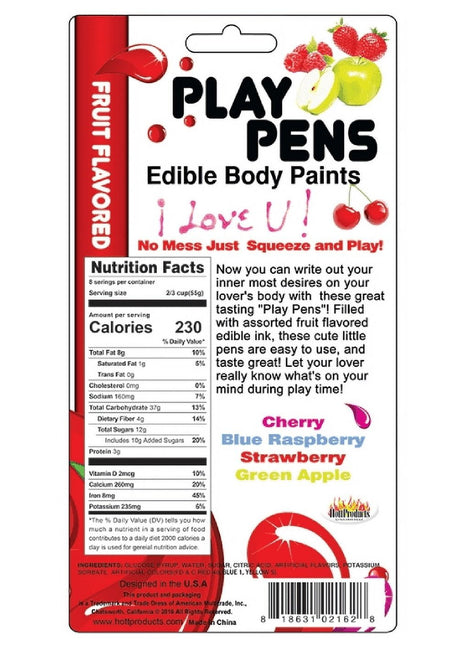 Play Pens Edible Body Paints