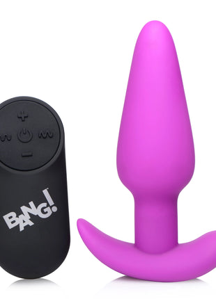 Bang! 21X Vibrating Butt Plug With Remote