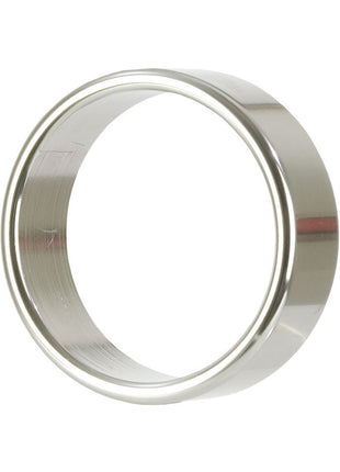 Alloy Metallic Cock Ring - Extra - Metal/Silver - Large - 2in