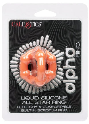 Alpha Liquid Silicone All Star Ring - Orange